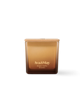 Candela Ava&May Belgian Waffle 220 grammi in vaso quadrato di vetro e coperchio di legno