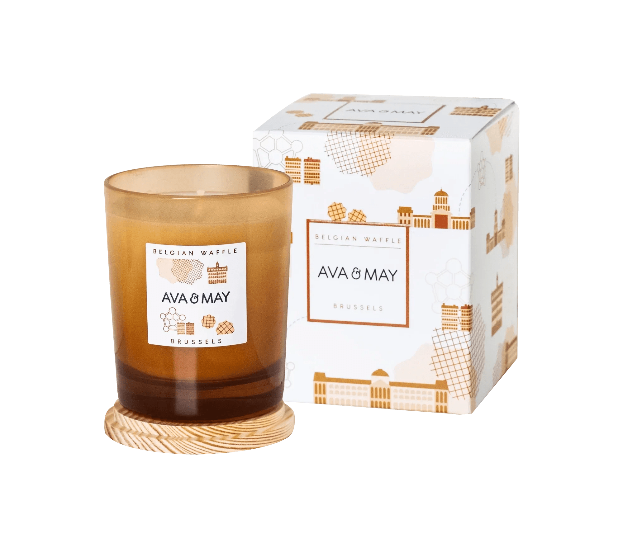 Duo di candele profumate alla cannella fatte a mano Duo di candele profumate alla cannella fatte a mano