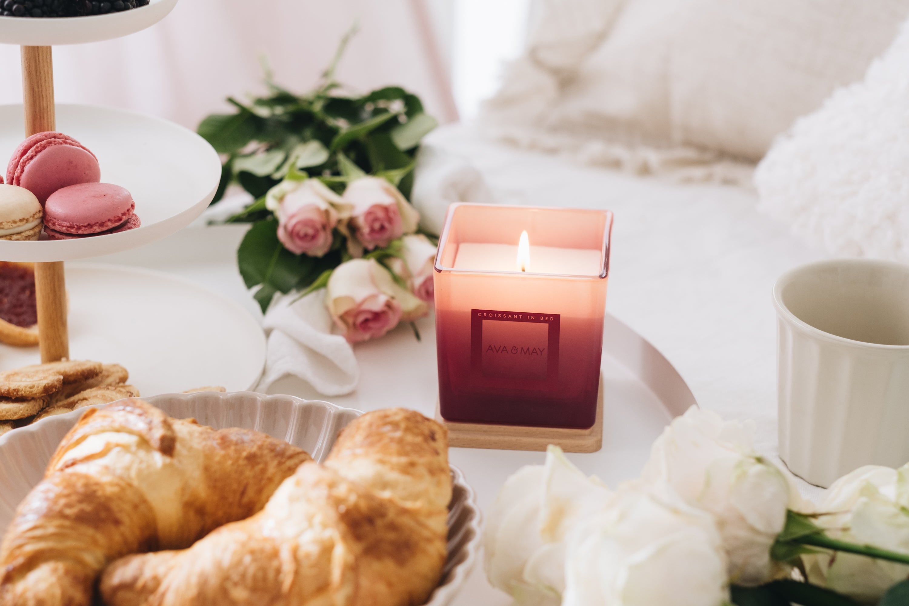 Candela profumata Croissant in Bed