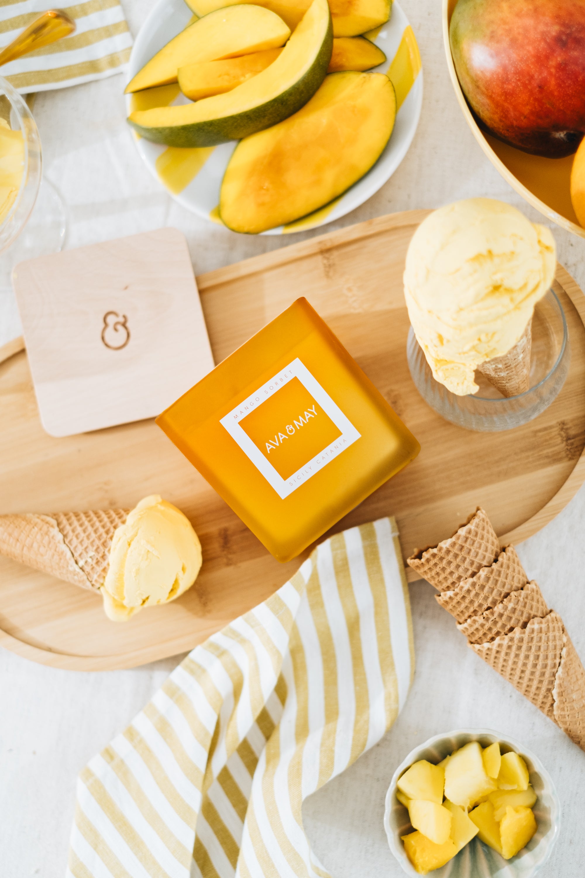 Candela profumata grande Sorbetto al Mango