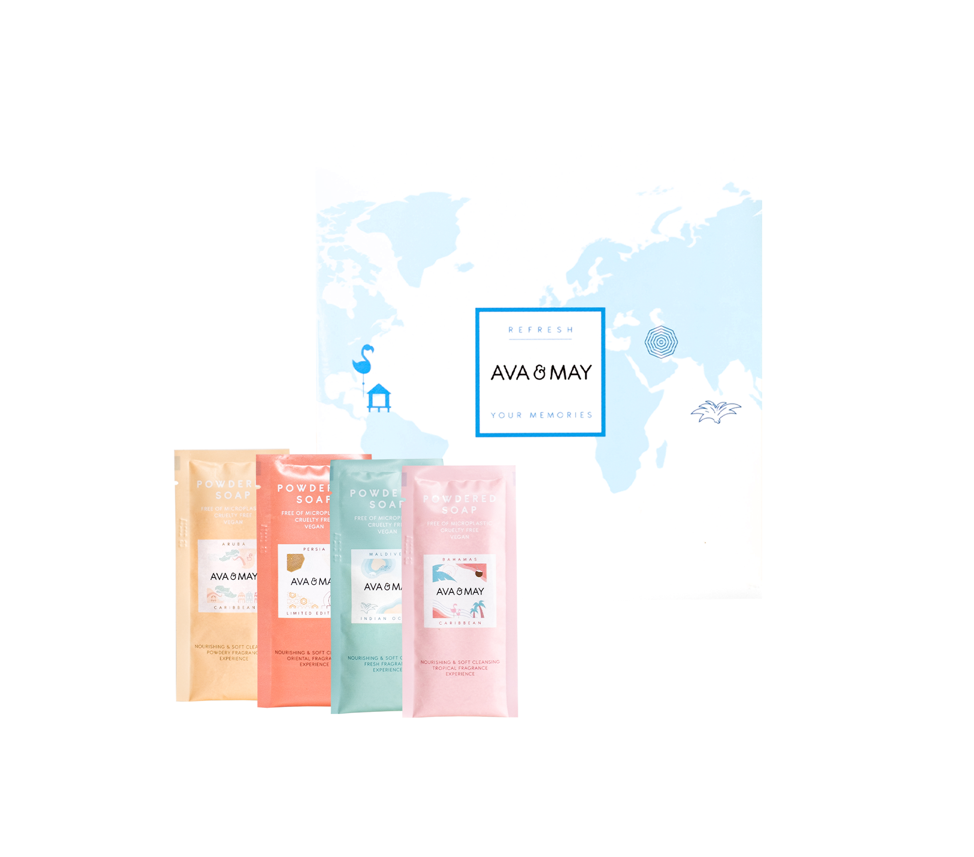 Powdered Soap Discovery Set - AVA & MAY - Italia