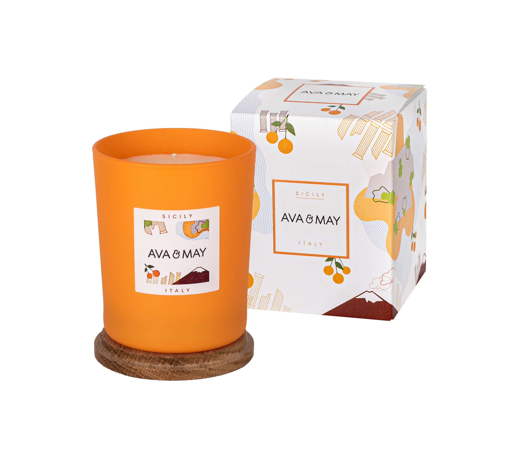 Candela profumata Sicilia - AVA & MAY - Italia