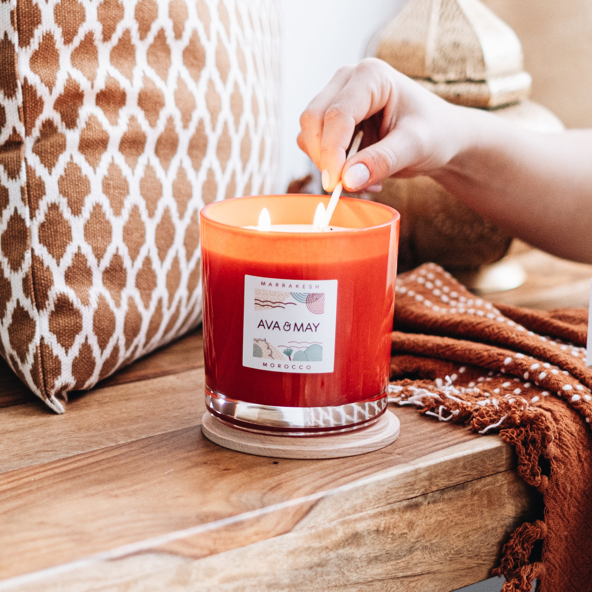 Candela profumata grande Marrakesh - AVA & MAY - Italia