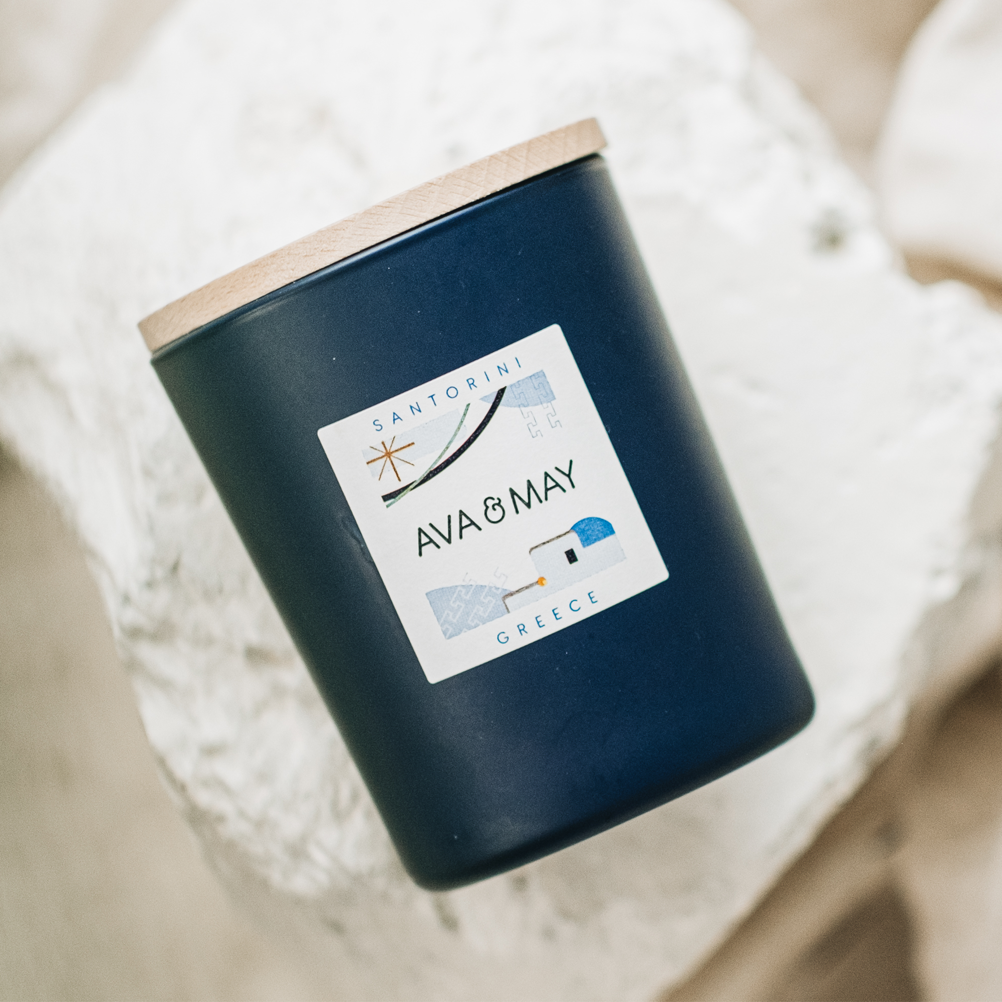 Candela profumata Santorini - AVA & MAY - Italia