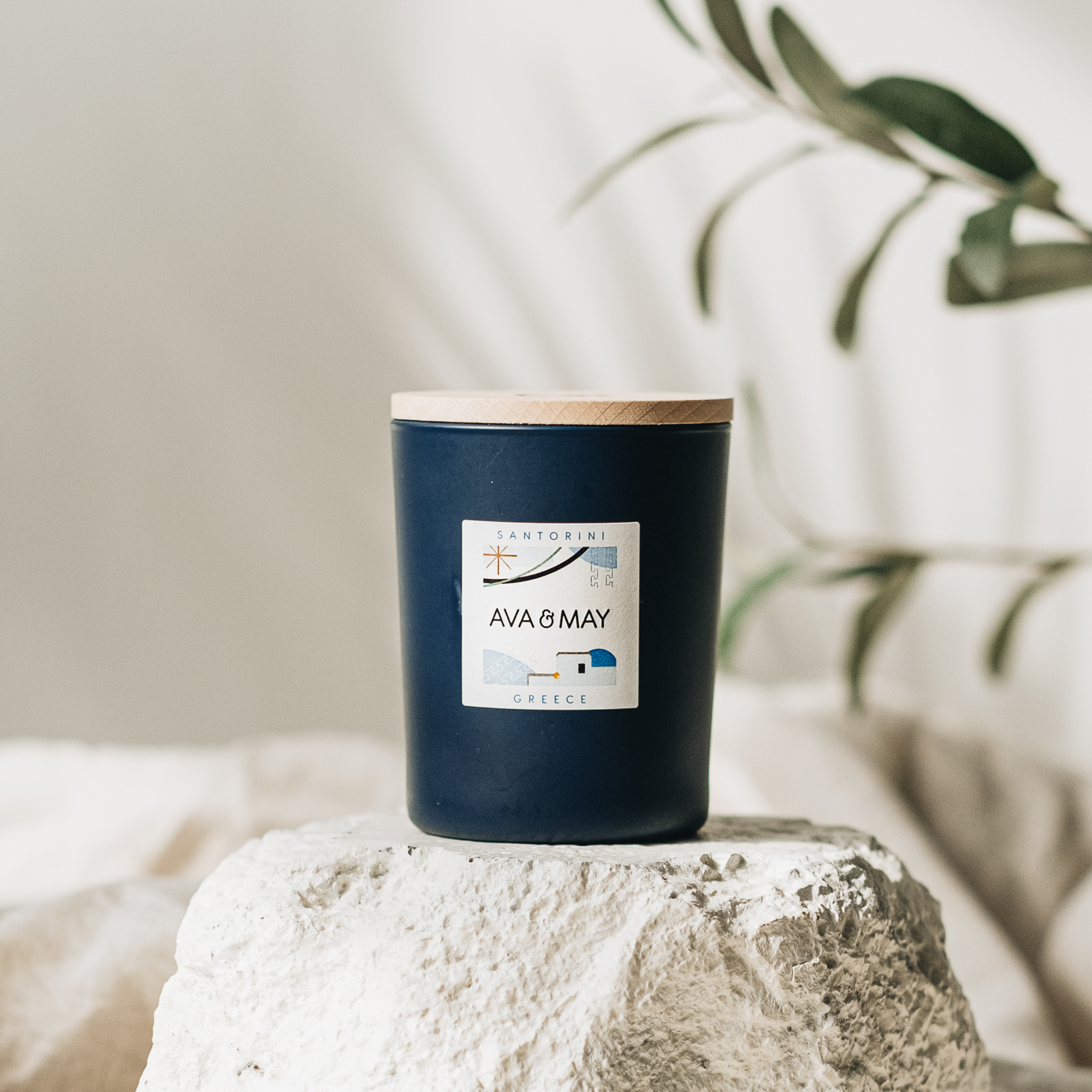Candela profumata Santorini - AVA & MAY - Italia