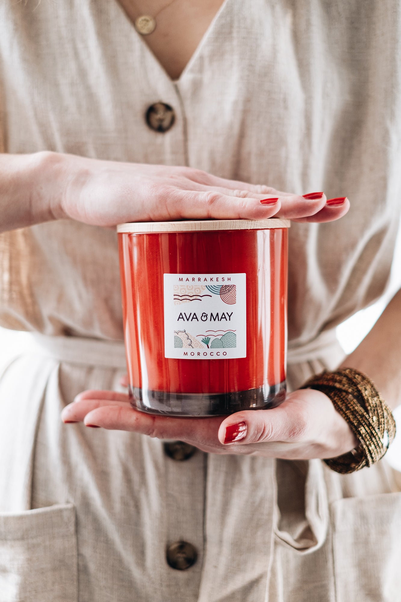 Candela profumata grande Marrakesh - AVA & MAY - Italia