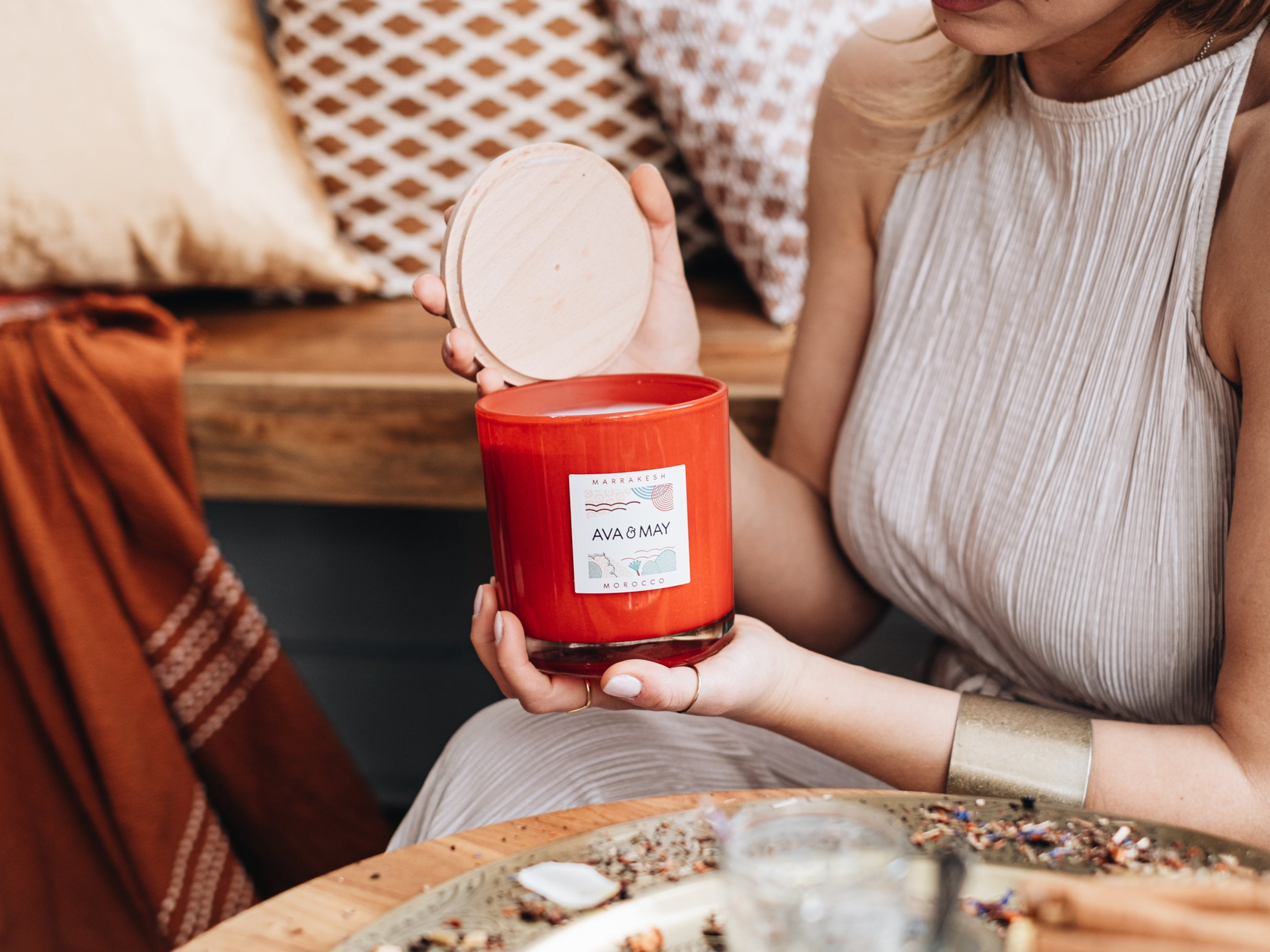 Candela profumata grande Marrakesh - AVA & MAY - Italia