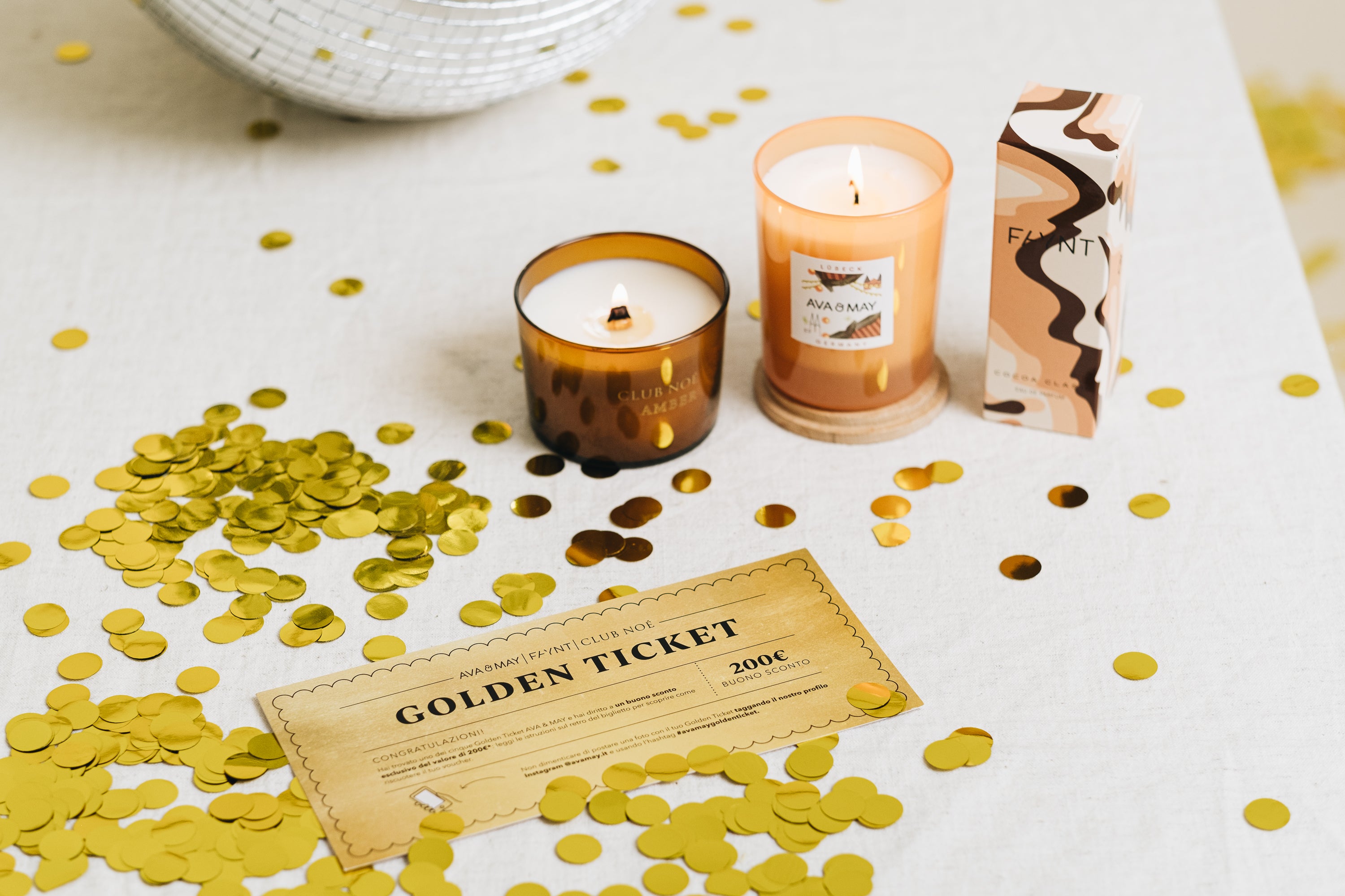 AVA & MAY diventa grande: per il nostro compleanno, festeggiamo con il Golden Ticket!