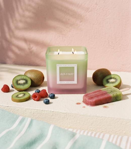 Candela profumata grande Berry Kiwi Popsicle