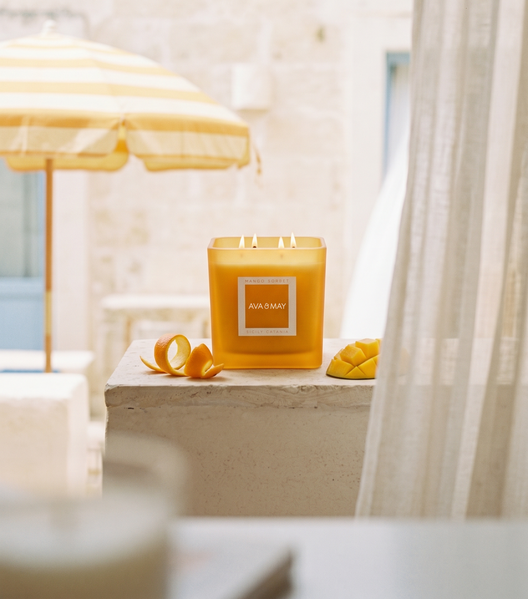 Candela profumata grande Mango Sorbet