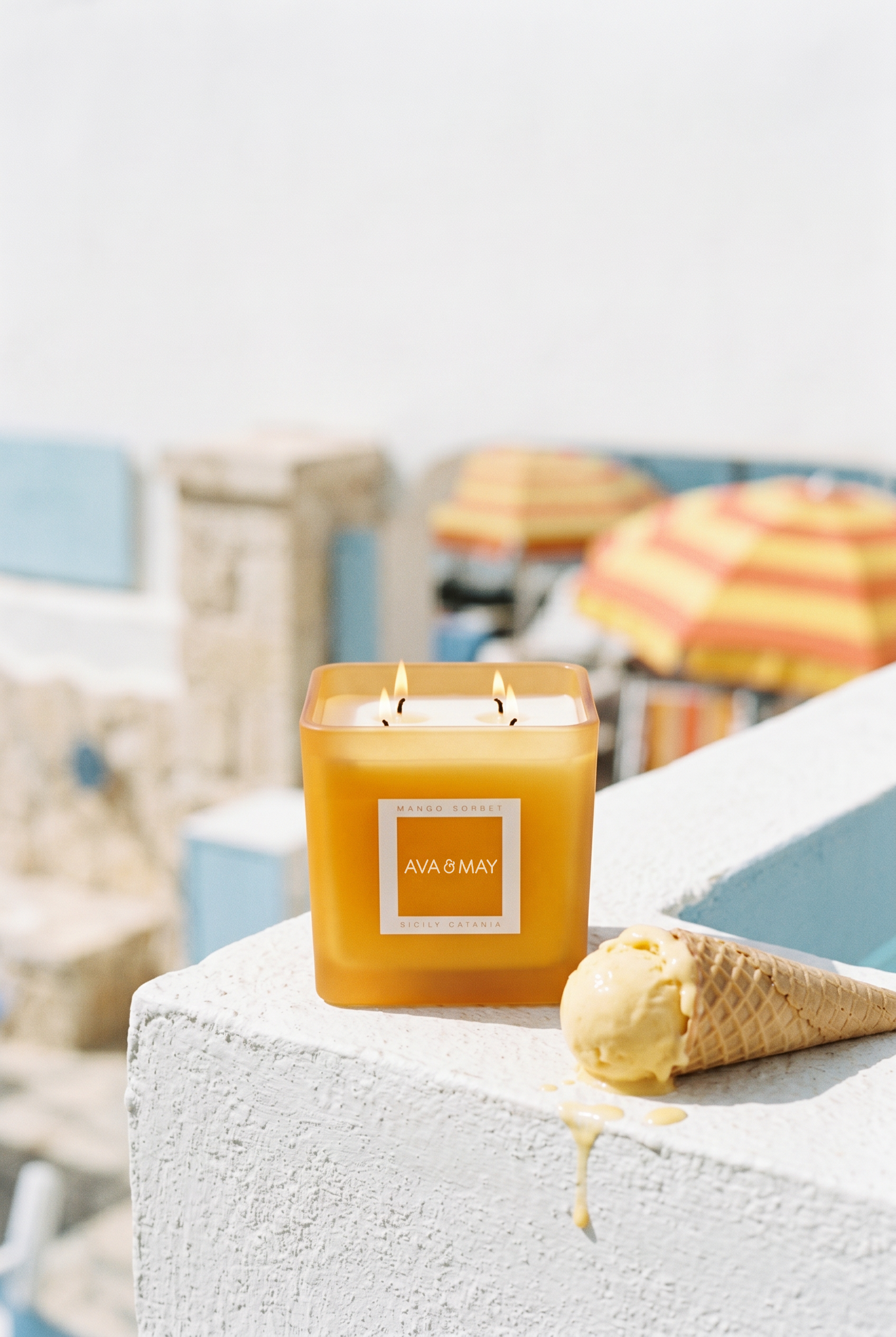 Candela profumata grande Mango Sorbet