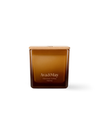 Candela Ava&May Viennese Coffee 220 grammi in vaso quadrato di vetro e coperchio di legno