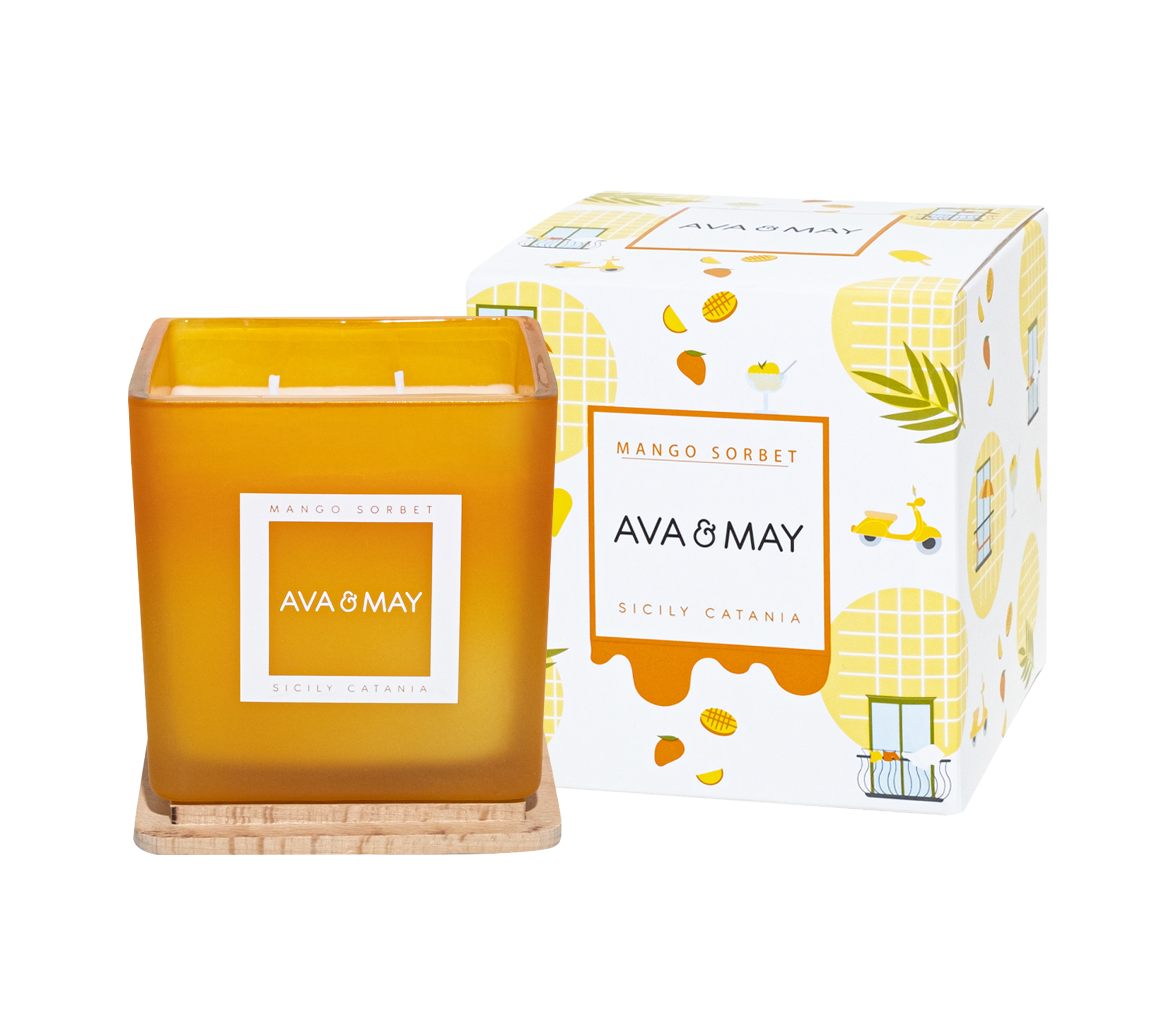Candela profumata grande Sorbetto al Mango