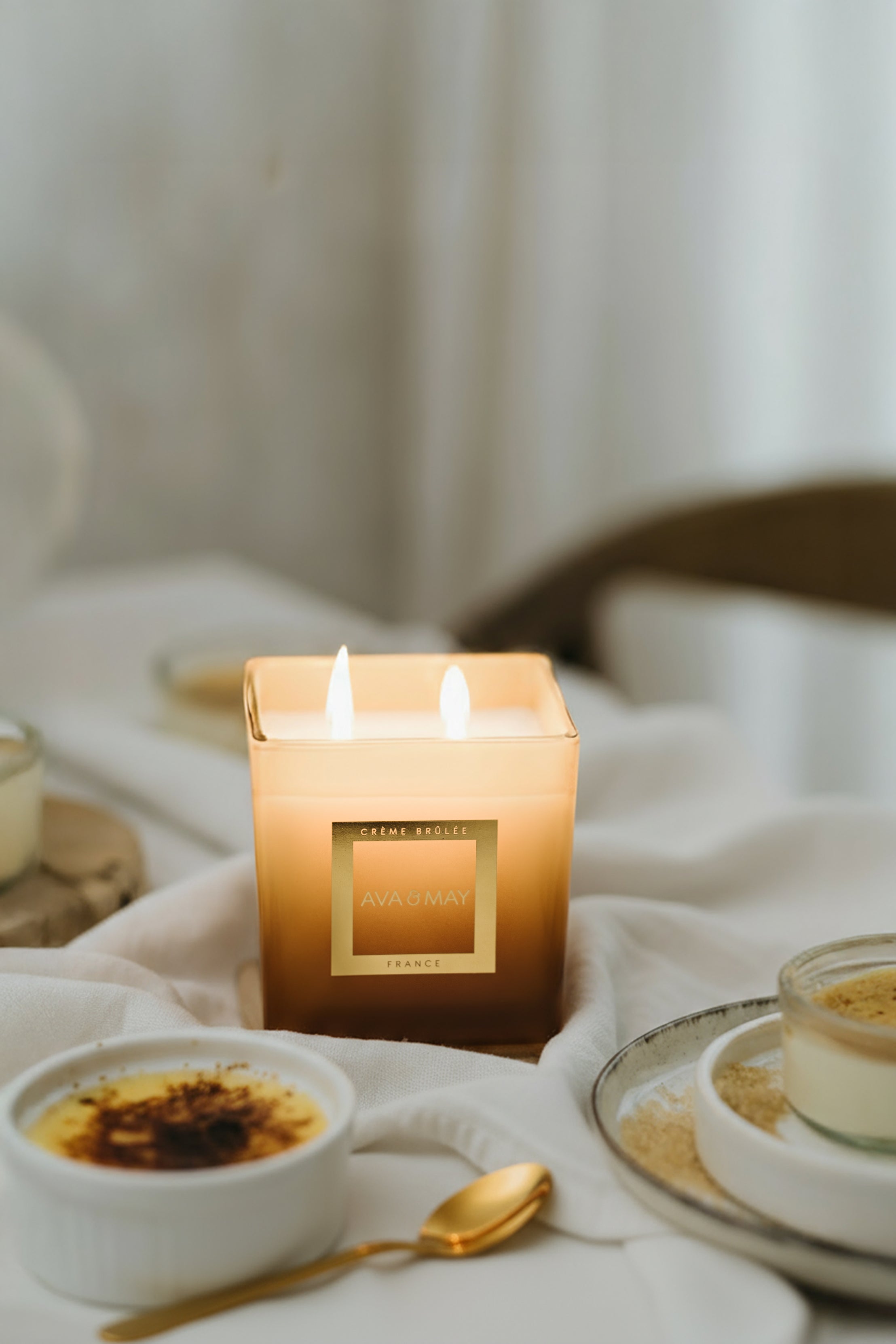 Candela profumata grande Crème Brûlée
