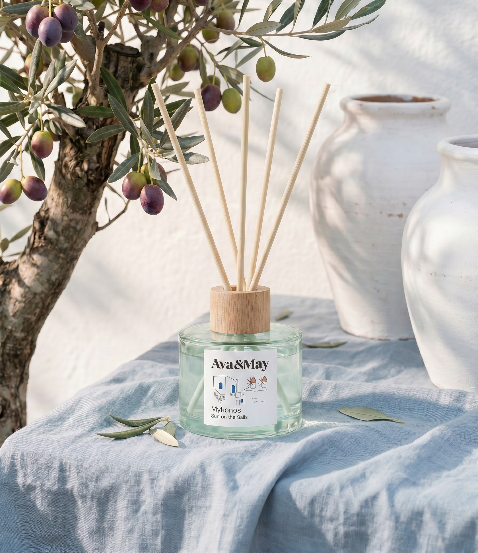 Diffusore a bastoncini Mykonos