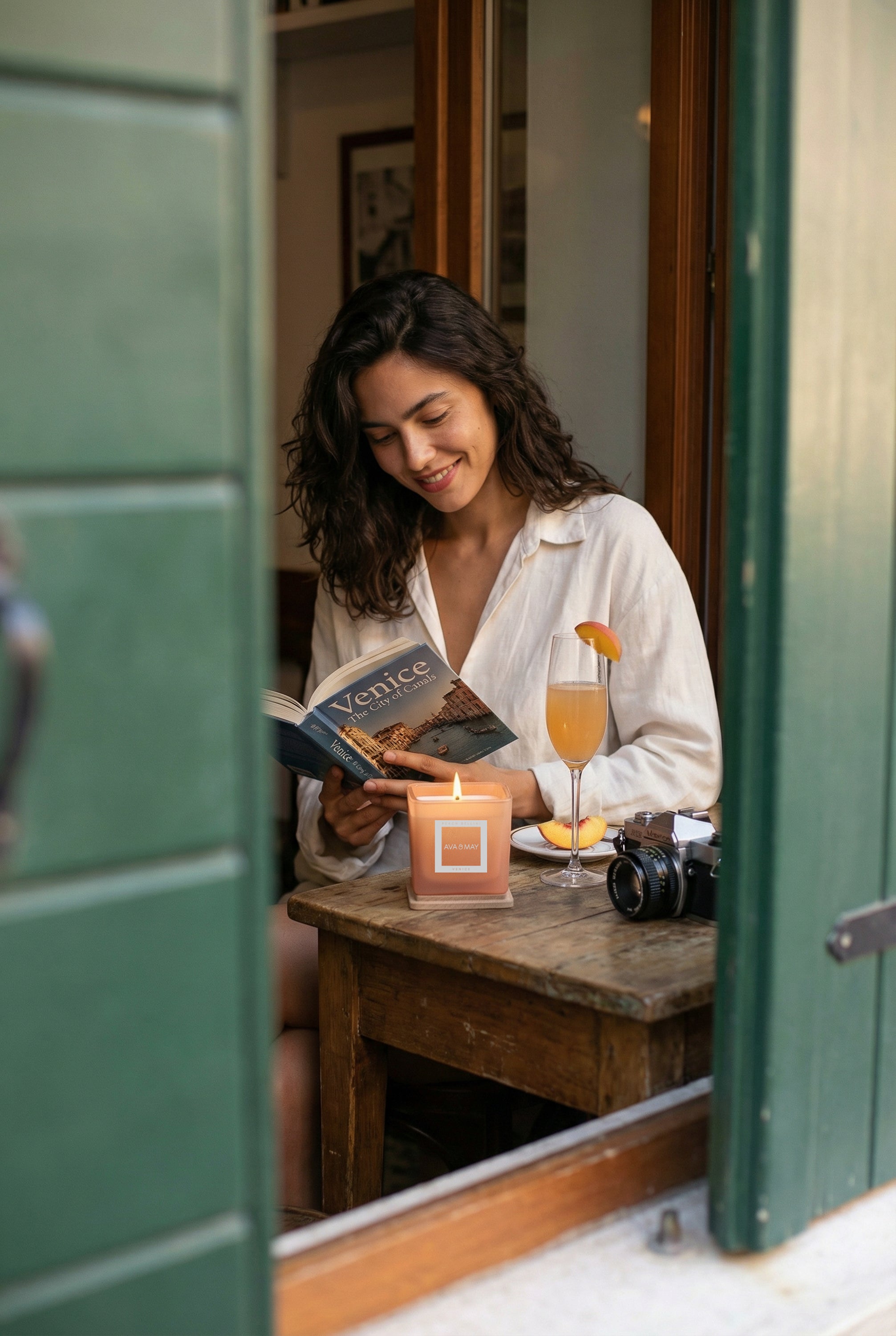 Candela profumata Peach Bellini