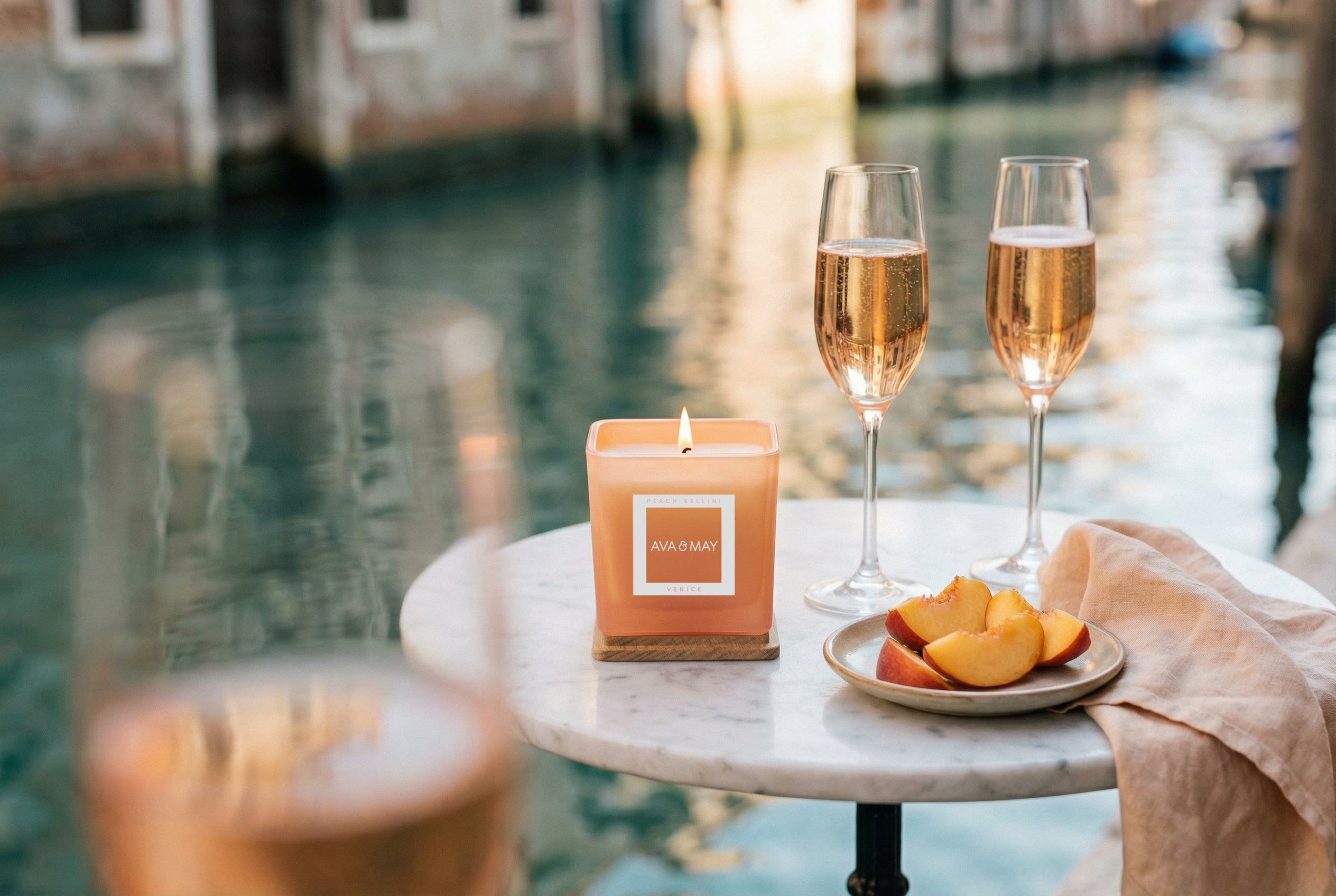 Candela profumata Peach Bellini