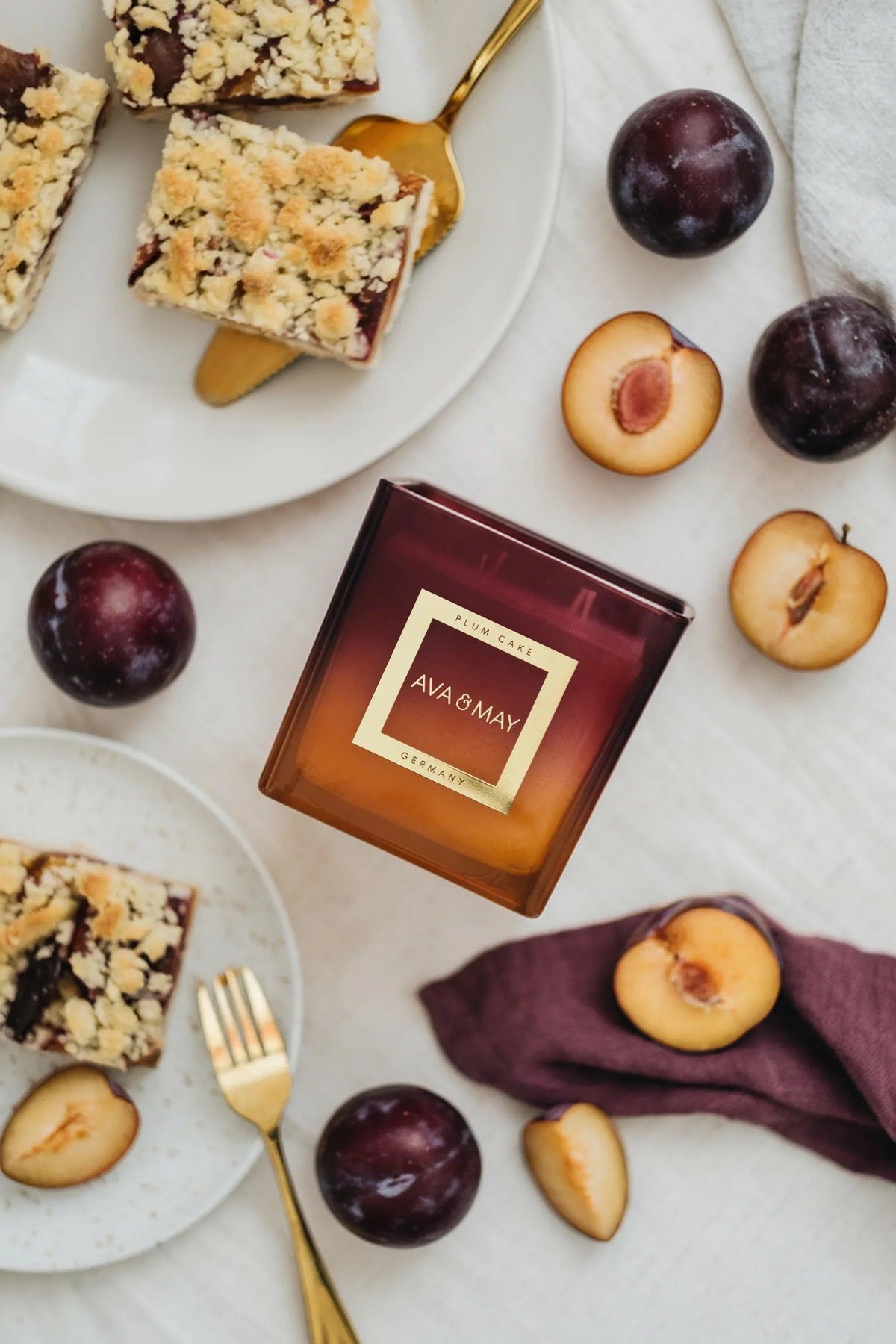 Candela profumata grande Plum Cake - Ava&May - Italia