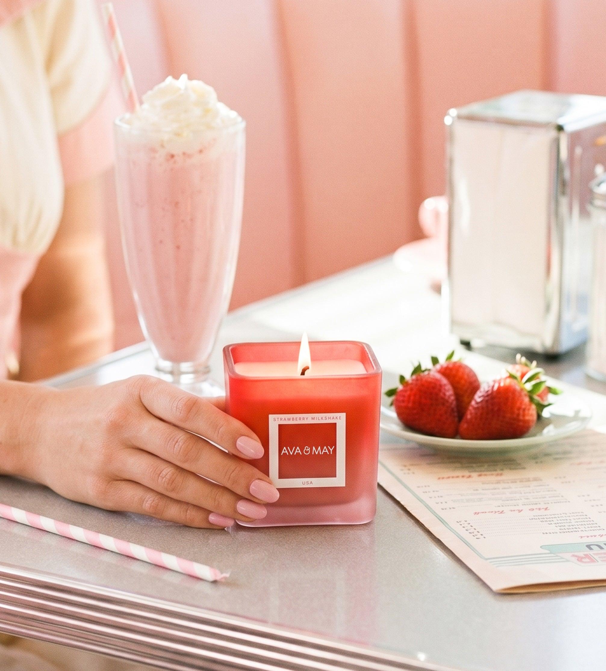 Candela profumata Strawberry Milkshake