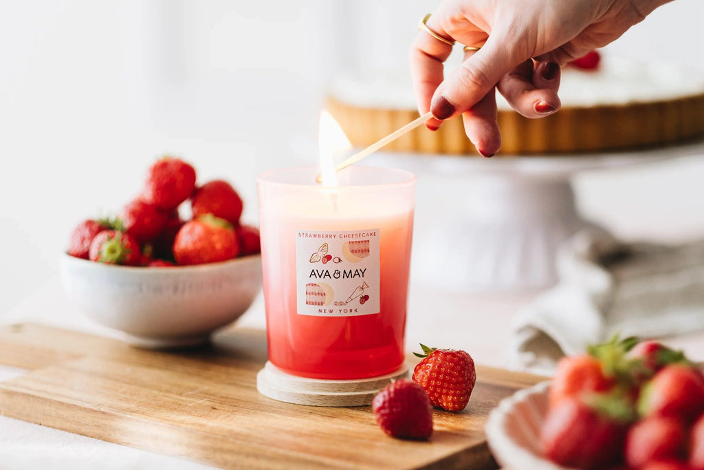 Candela profumata Cheesecake alla fragola