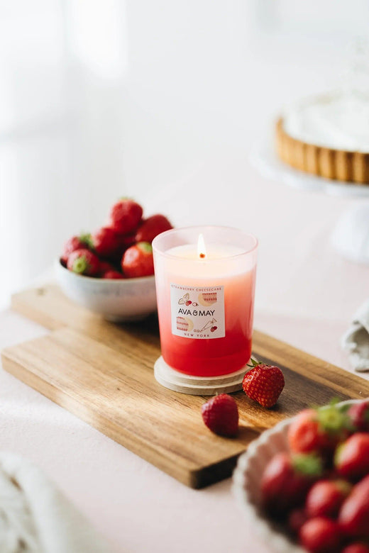 Candela profumata Cheesecake alla fragola