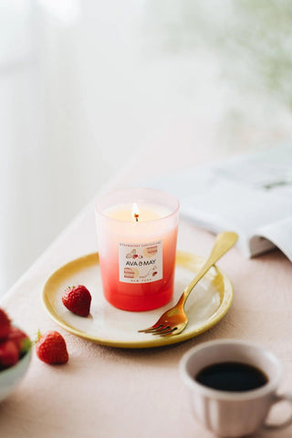 Candela profumata Cheesecake alla fragola