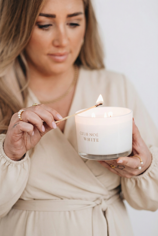 Candela profumata grande White