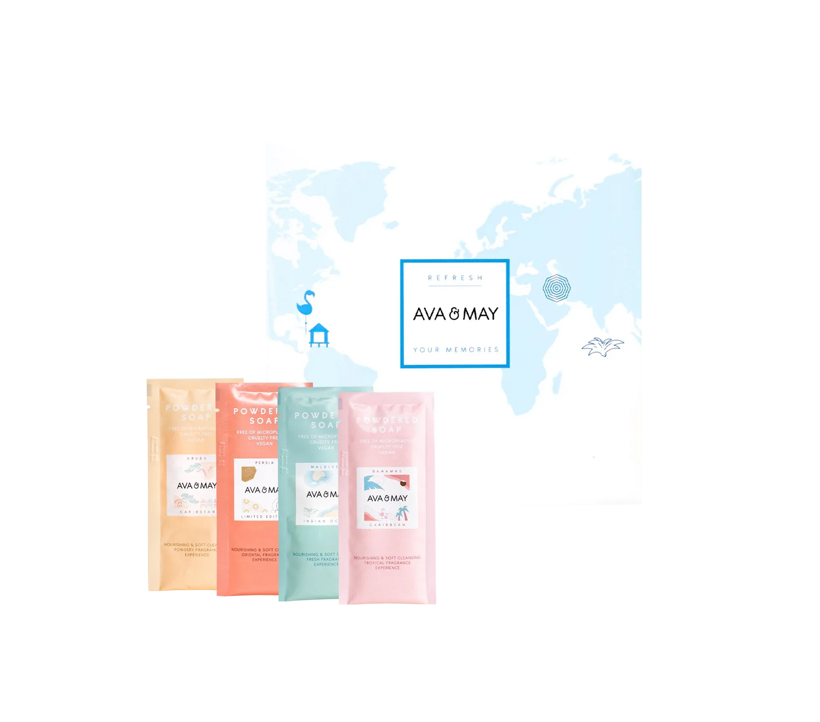 Powdered Soap Discovery Set - AVA & MAY - Italia